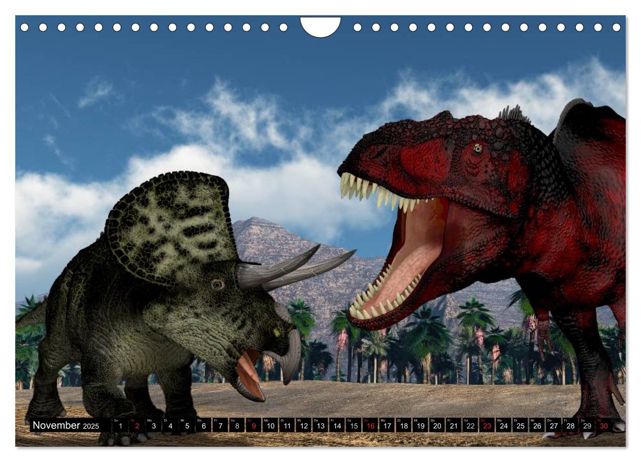 Bild: 9783435568208 | Dinosaurier. Urzeitliche Giganten (Wandkalender 2025 DIN A4 quer),...