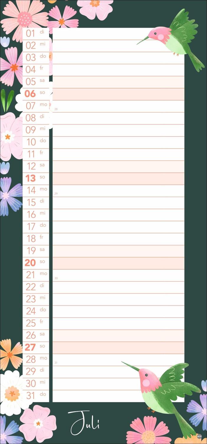 Bild: 9783756408702 | Planer für mich 2025 | Kalender | Basic Planer Heye | Spiralbindung