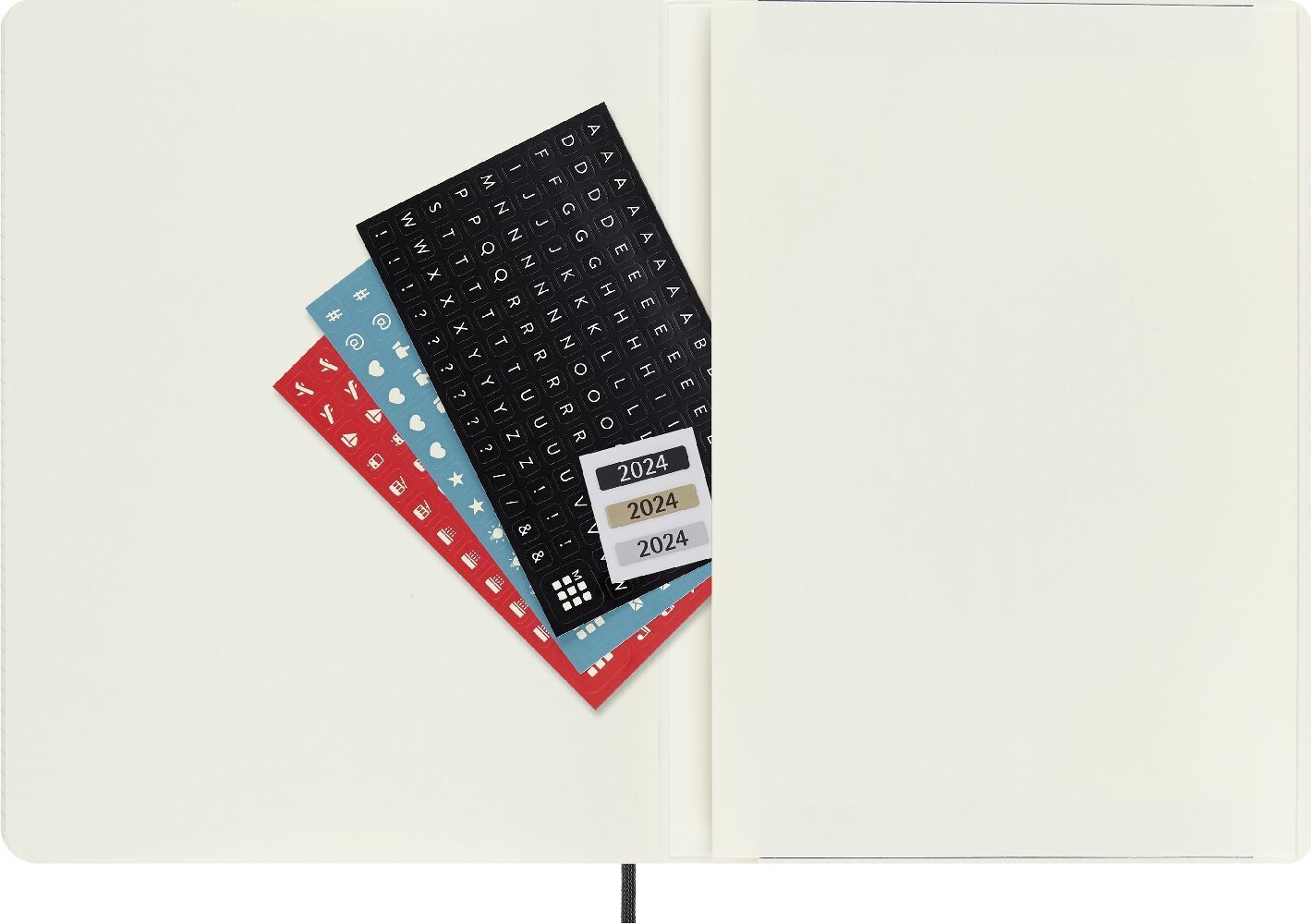 Bild: 8056598857030 | Moleskine 18 Monate Wochen Notizkalender 2023/2024, XL 19X25, Schwarz