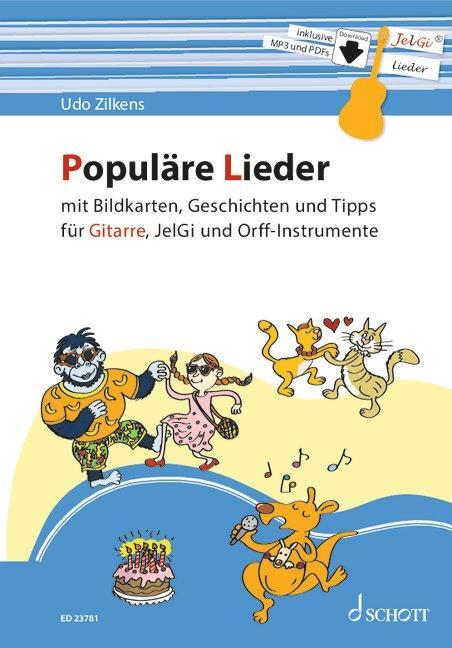 Cover: 9783795731588 | Populäre Lieder | mit Bildkarten, Geschichten und Tipps. Gitarre.