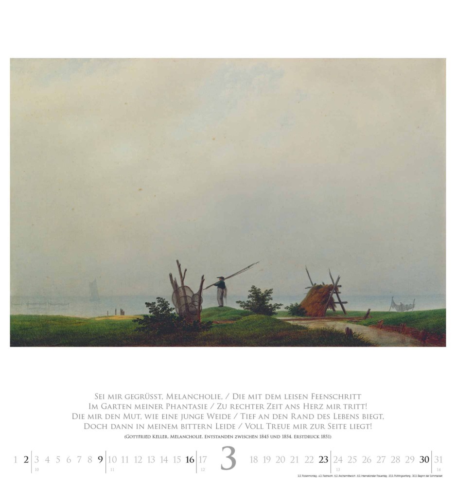 Bild: 4250809653211 | DUMONT - Caspar David Friedrich 2025 Wandkalender, 45x48cm,...