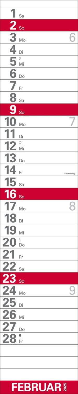 Bild: 9783731879640 | XXL Planer Großdruck rot 2025 | Verlag Korsch | Kalender | 13 S.