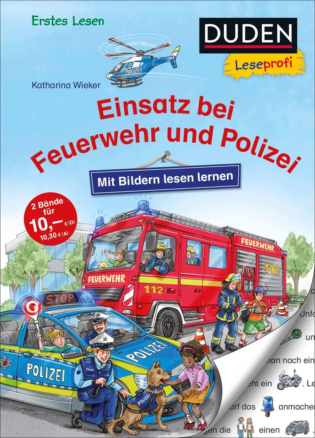 Cover: 9783737336499 | Duden Leseprofi - Mit Bildern lesen lernen: Einsatz bei Feuerwehr...