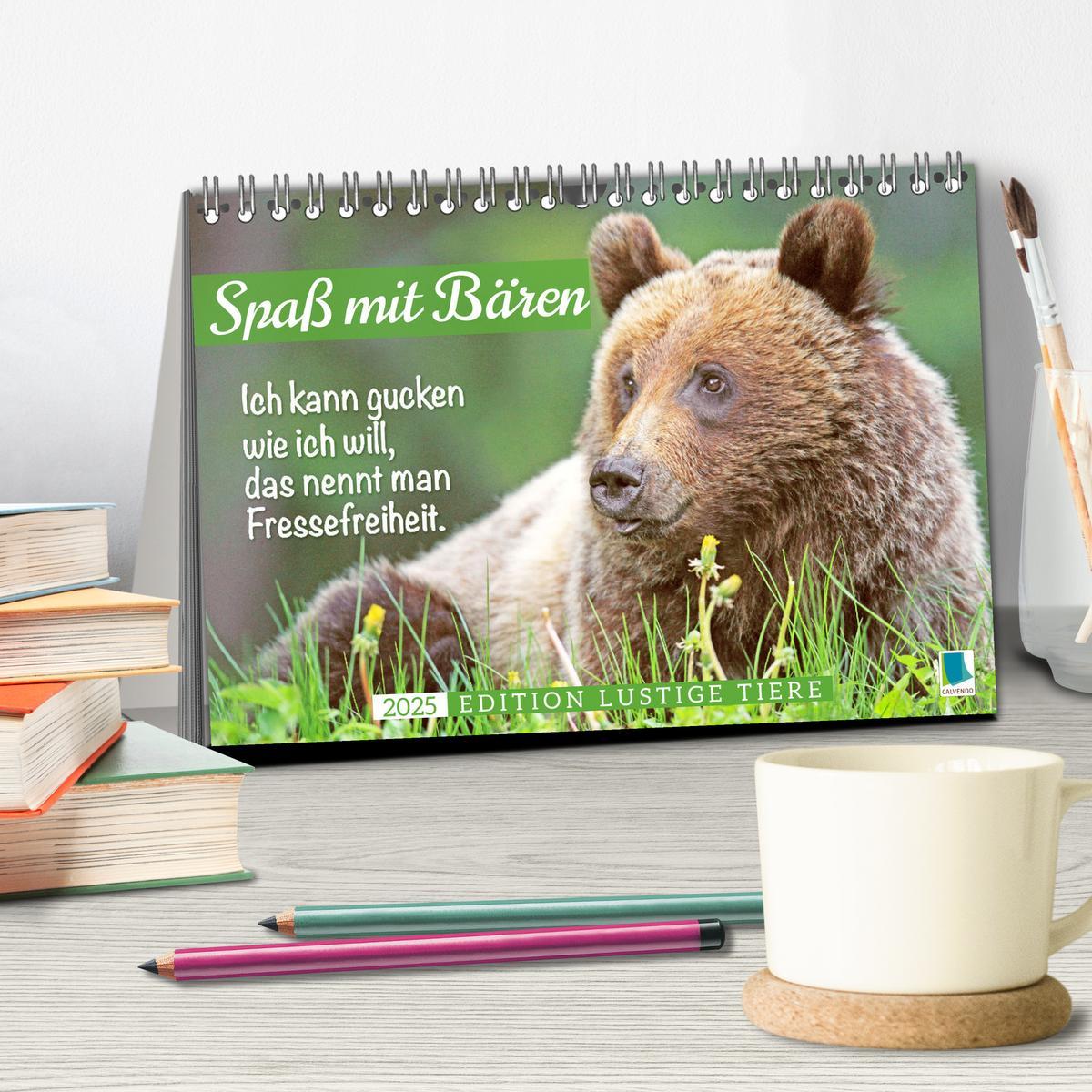 Bild: 9783383881855 | Spaß mit Bären: Edition lustige Tiere (Tischkalender 2025 DIN A5...