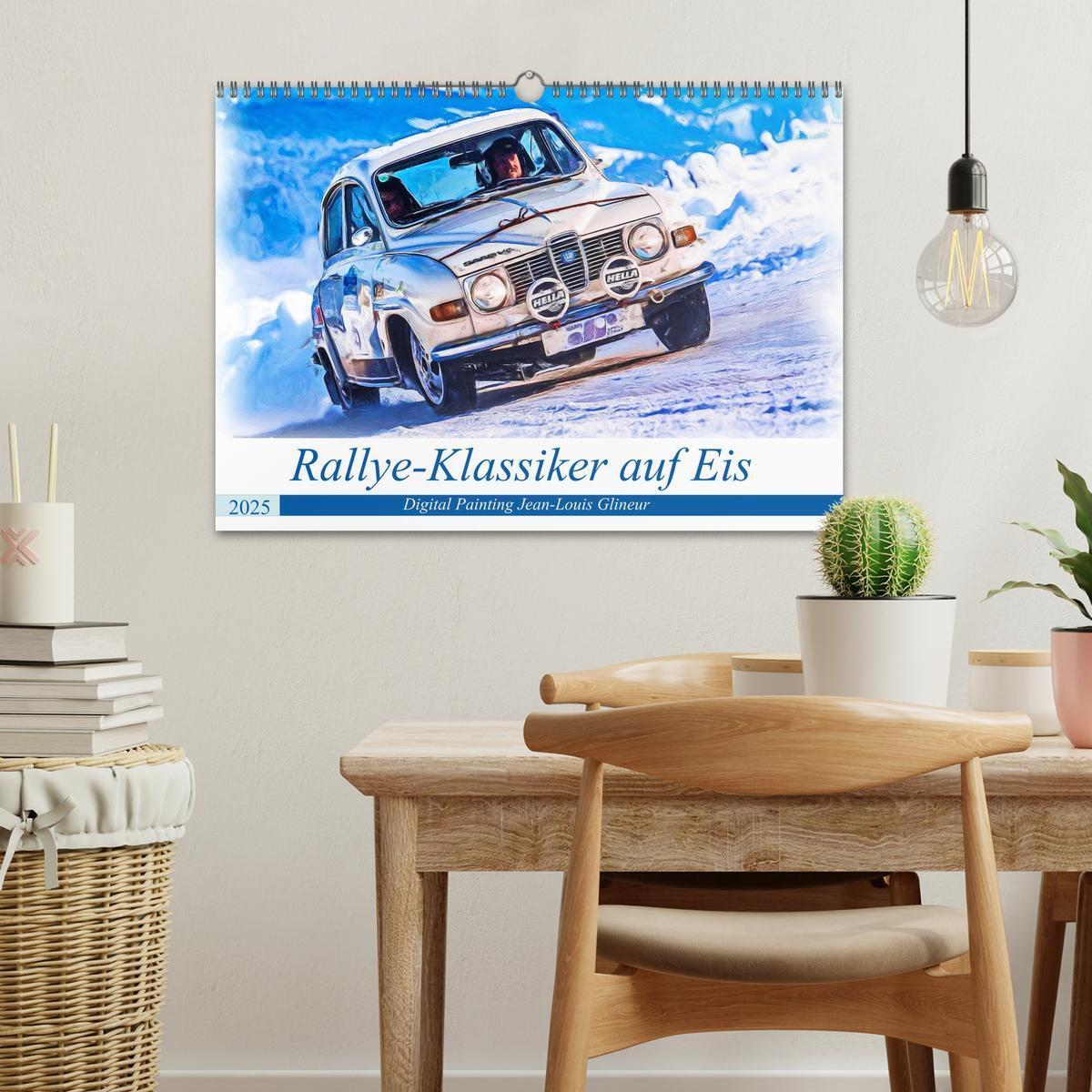 Bild: 9783435233410 | Rallye-Klassiker auf Eis (Wandkalender 2025 DIN A3 quer), CALVENDO...