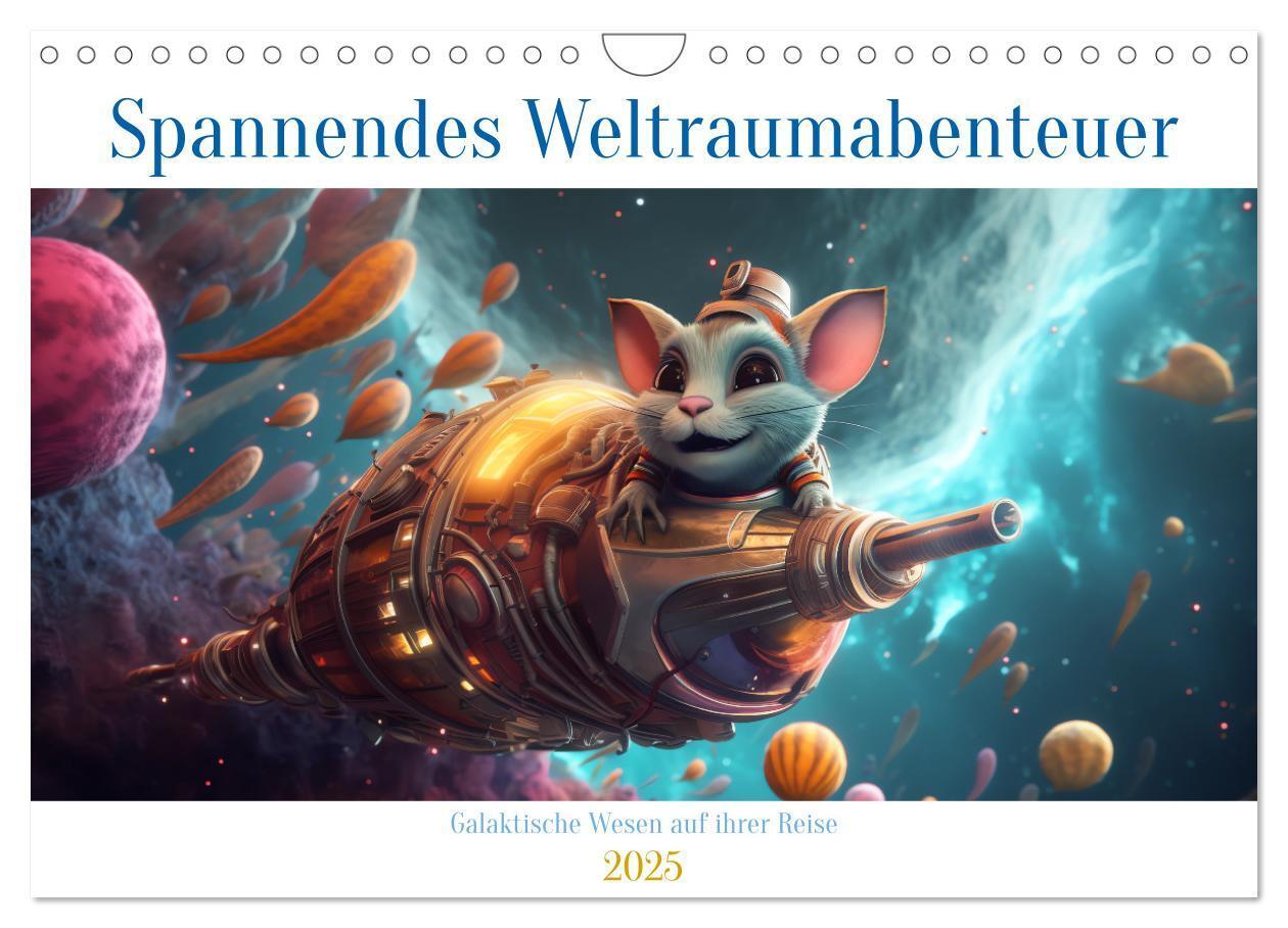 Cover: 9783383863394 | Spannendes Weltraumabenteuer (Wandkalender 2025 DIN A4 quer),...