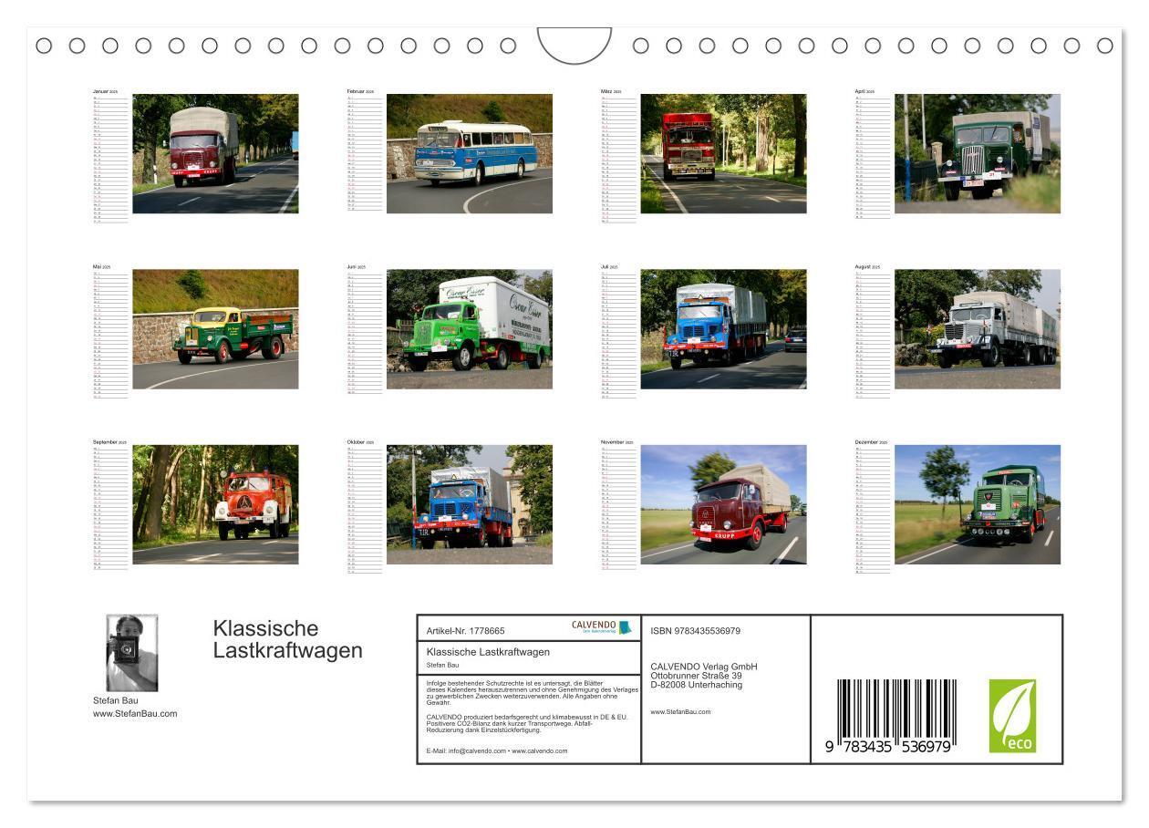 Bild: 9783435536979 | Klassische Lastkraftwagen (Wandkalender 2025 DIN A4 quer), CALVENDO...