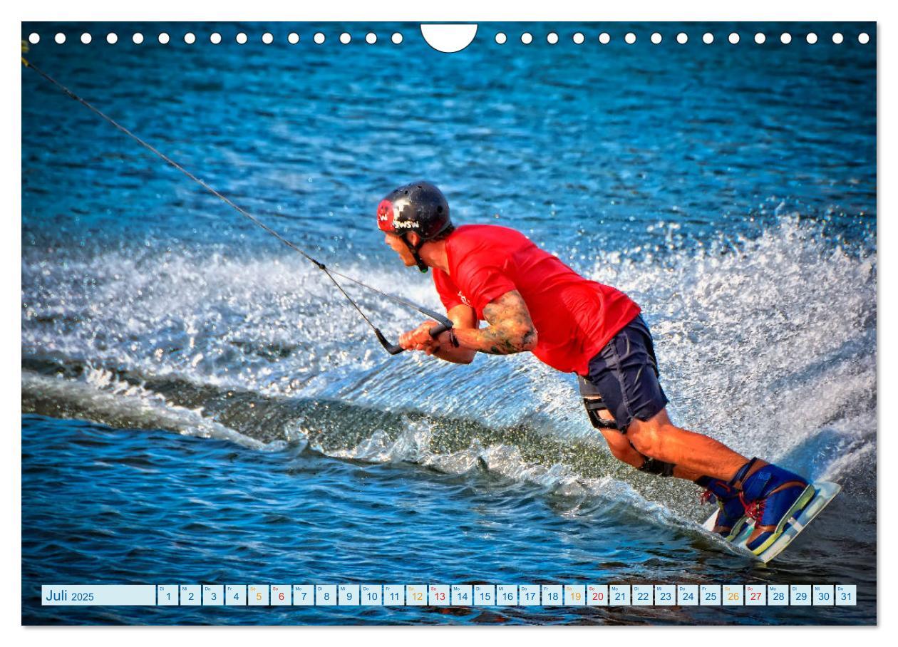 Bild: 9783435369157 | Wakeboarden (Wandkalender 2025 DIN A4 quer), CALVENDO Monatskalender