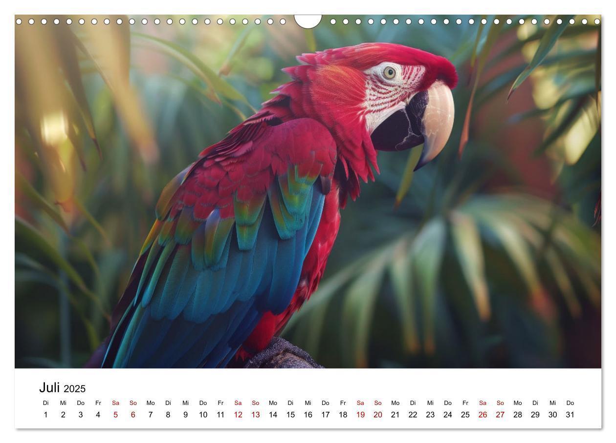 Bild: 9783383795084 | Papageien - Farbenfrohe Paradiesvögel (Wandkalender 2025 DIN A3...