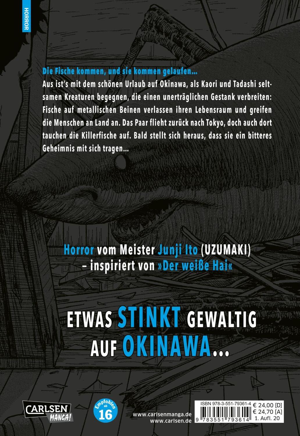 Rückseite: 9783551793614 | Gyo Deluxe | Der Tod aus dem Meer Horror vom Meister Junji Ito | Ito