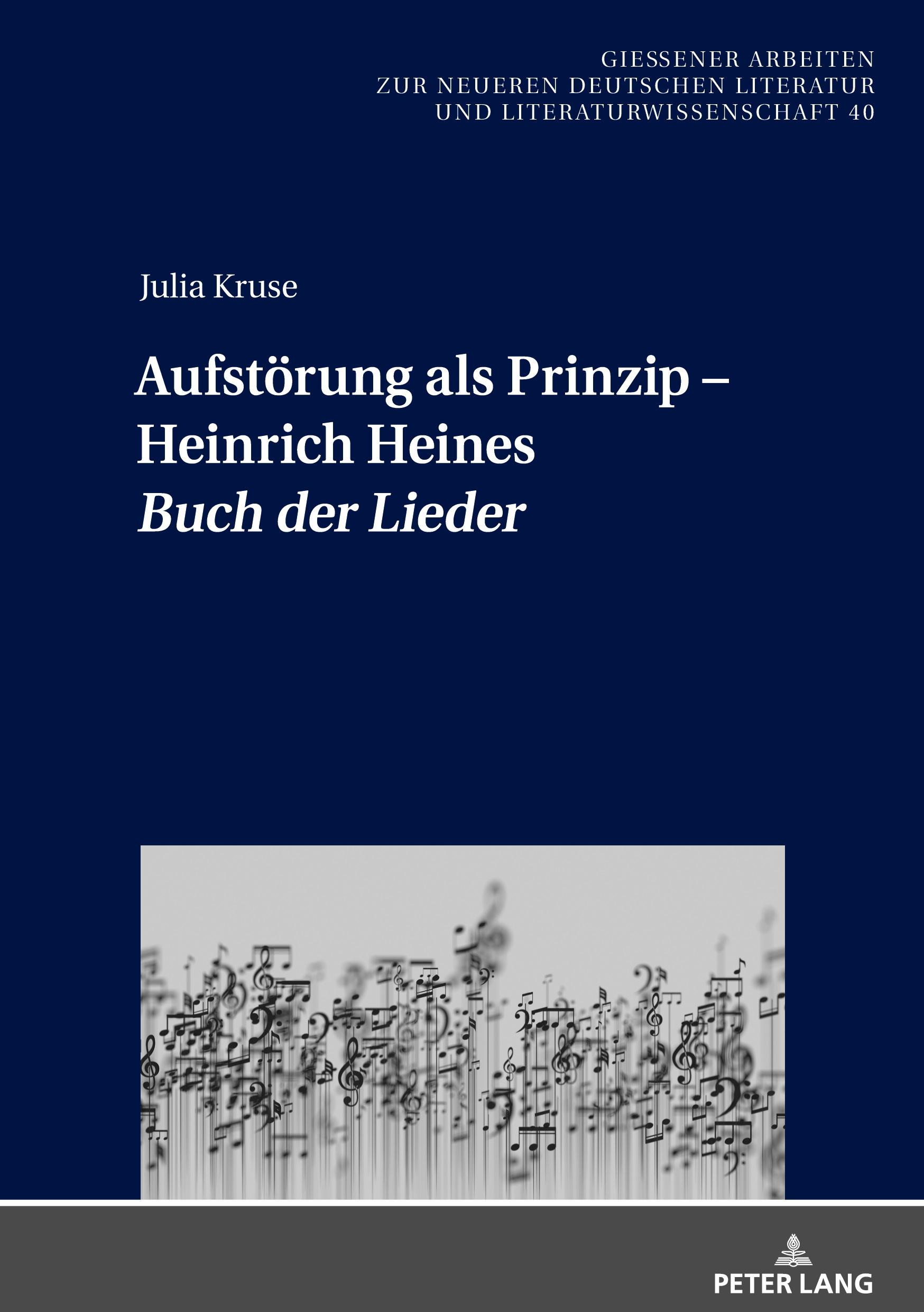 Cover: 9783631918906 | Aufstörung als Prinzip ¿ Heinrich Heines «Buch der Lieder» | Kruse