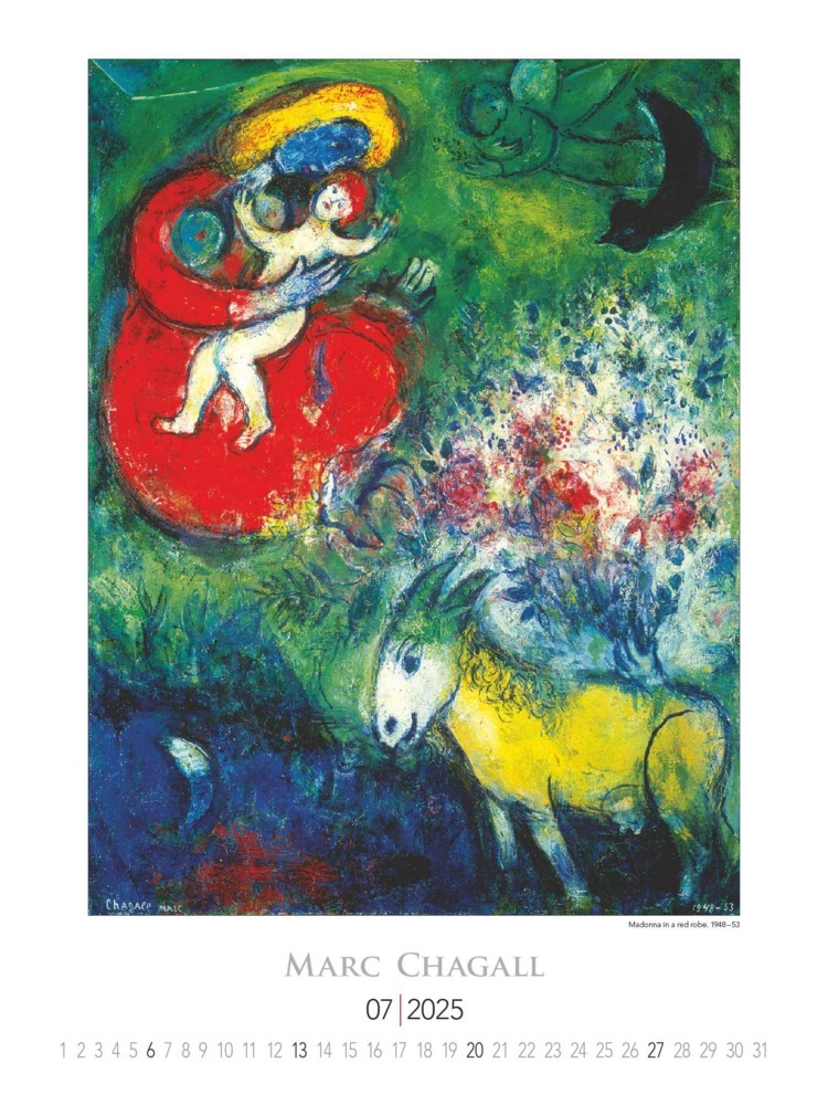 Bild: 4251732344030 | Alpha Edition - Marc Chagall 2025 Bildkalender, 42x56cm, Kalender...