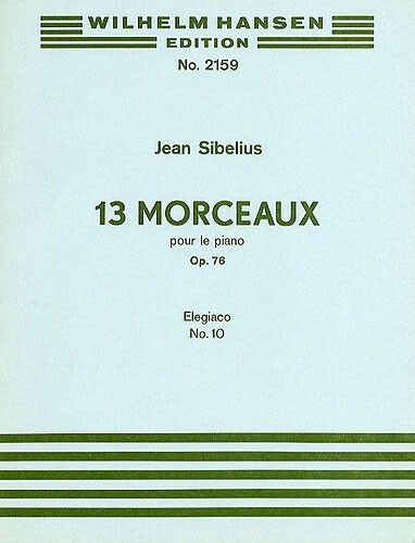 Cover: 9788759852323 | 13 Pieces Op.76 No.10 'Elegiaco' | Jean Sibelius | Buch