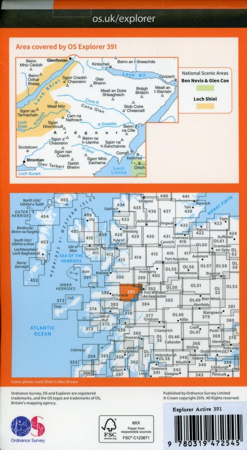 Bild: 9780319472545 | Ardgour and Strontian | Ordnance Survey | (Land-)Karte | Englisch