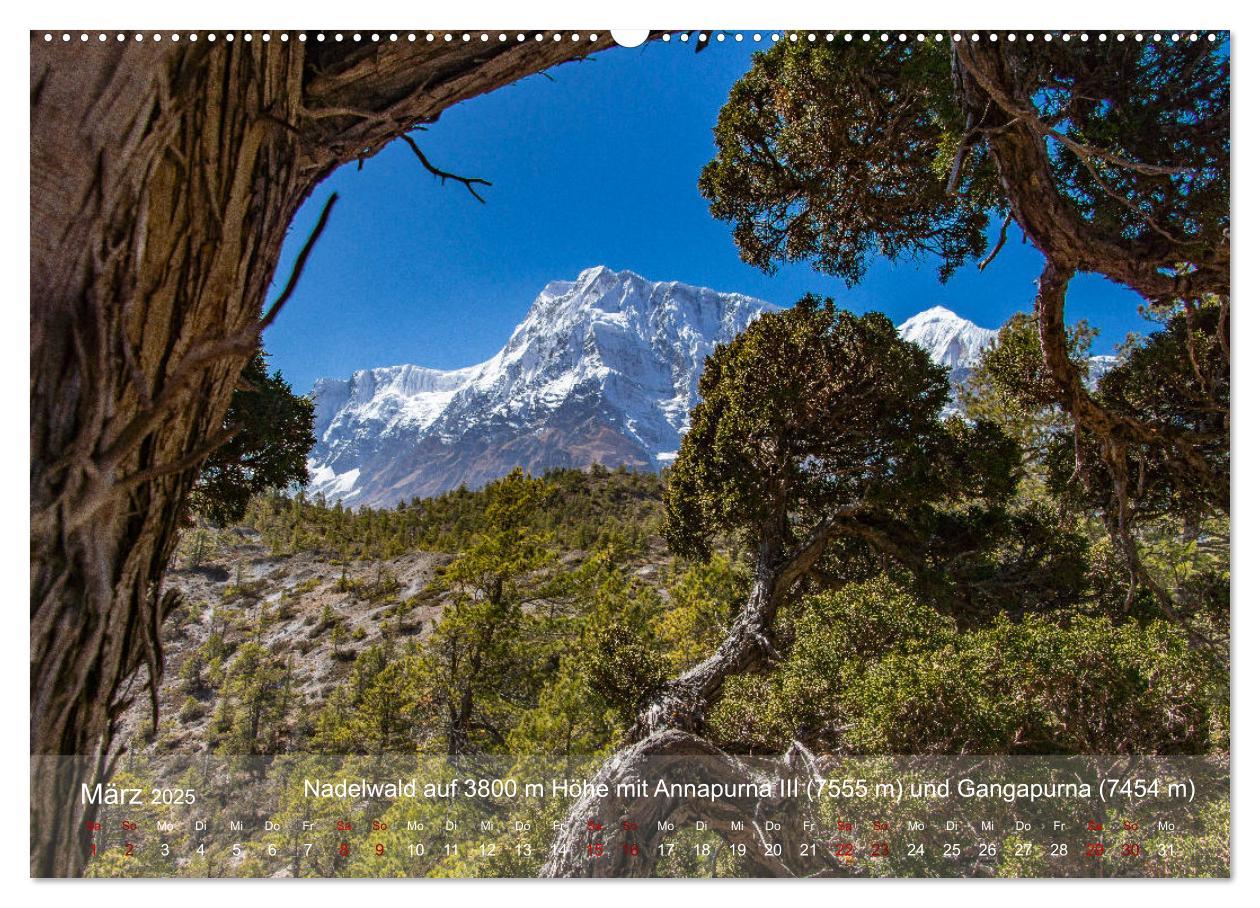 Bild: 9783435148738 | NEPAL - rund um die Annapurna (Wandkalender 2025 DIN A2 quer),...