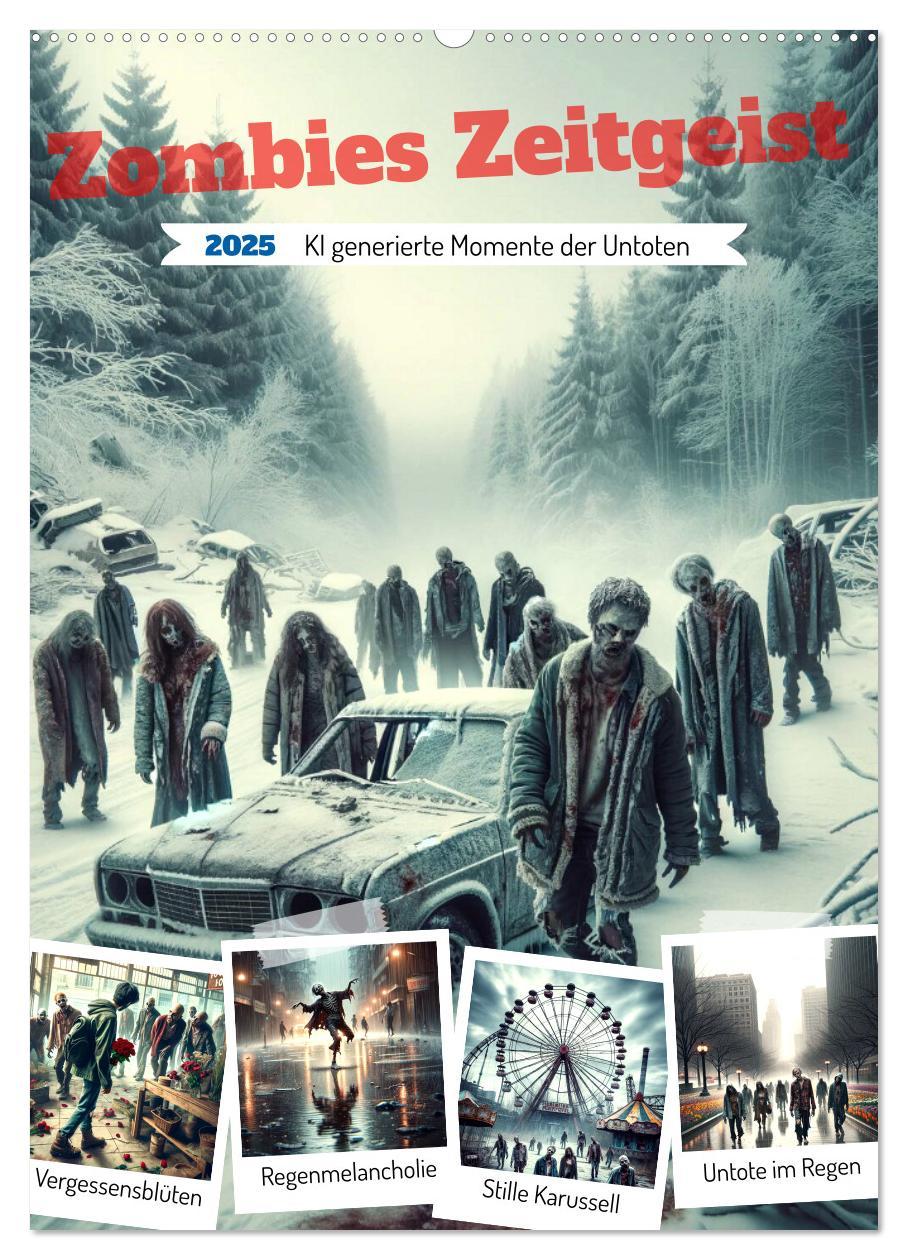 Cover: 9783383778612 | Zombies Zeitgeist - KI generierte Momente der Untoten (Wandkalender...