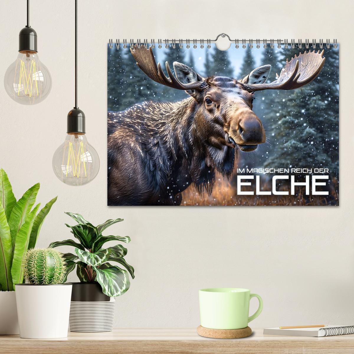 Bild: 9783435043675 | Im magischen Reich der Elche (Wandkalender 2025 DIN A4 quer),...