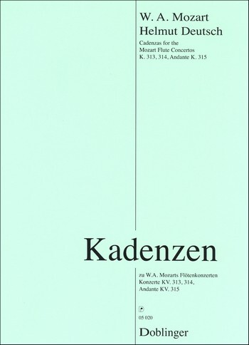 Cover: 9790012177869 | Kadenzen zu Mozarts Flötenkonzerten KV313, KV314 und Andante KV315