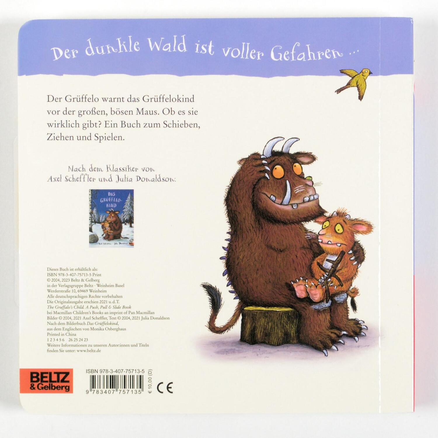 Rückseite: 9783407757135 | Das Grüffelokind | Axel Scheffler (u. a.) | Buch | 10 S. | Deutsch