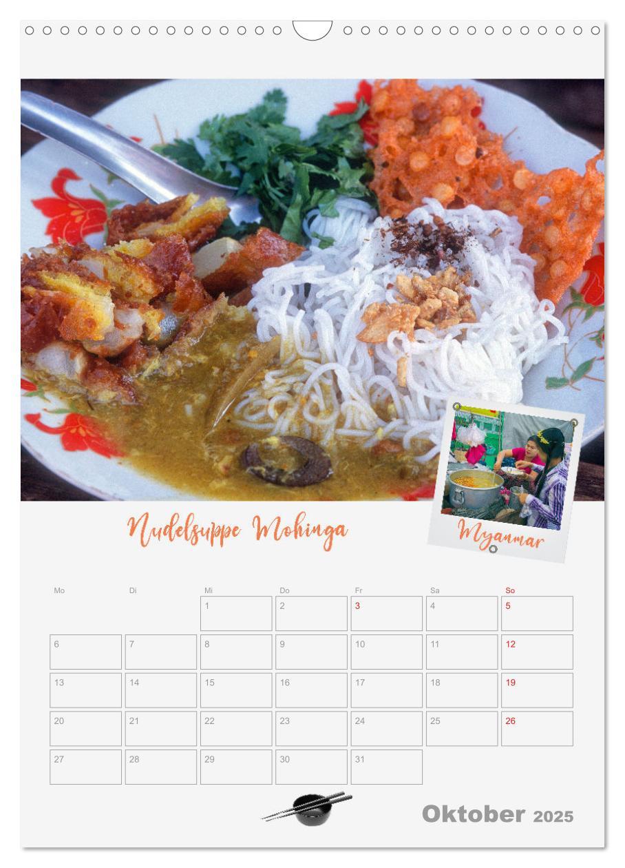 Bild: 9783435925162 | ASIA STREET FOOD - Der Küchenplaner (Wandkalender 2025 DIN A3...