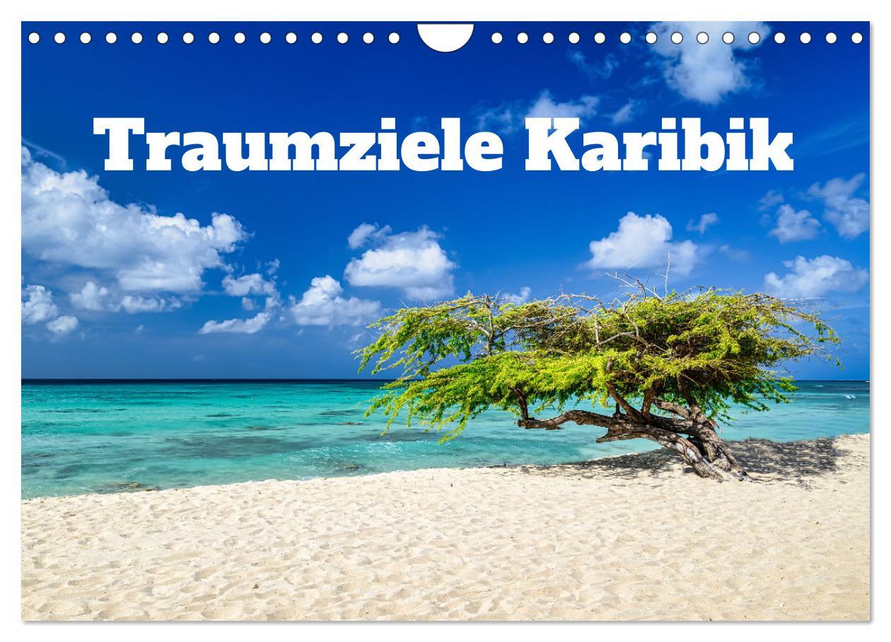 Cover: 9783457194119 | Traumziele Karibik (Wandkalender 2025 DIN A4 quer), CALVENDO...