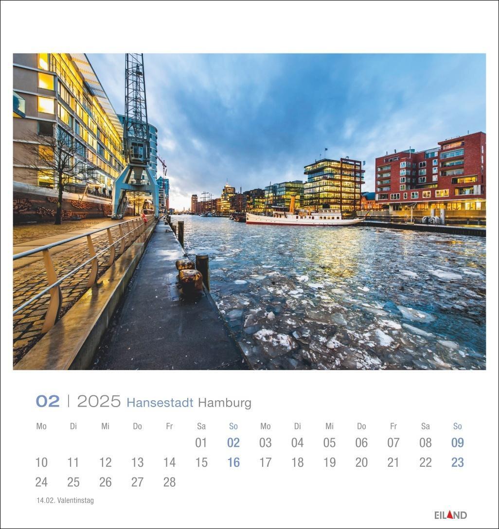 Bild: 9783964023261 | Hansestadt Hamburg Postkartenkalender 2025 | Eiland | Kalender | 13 S.