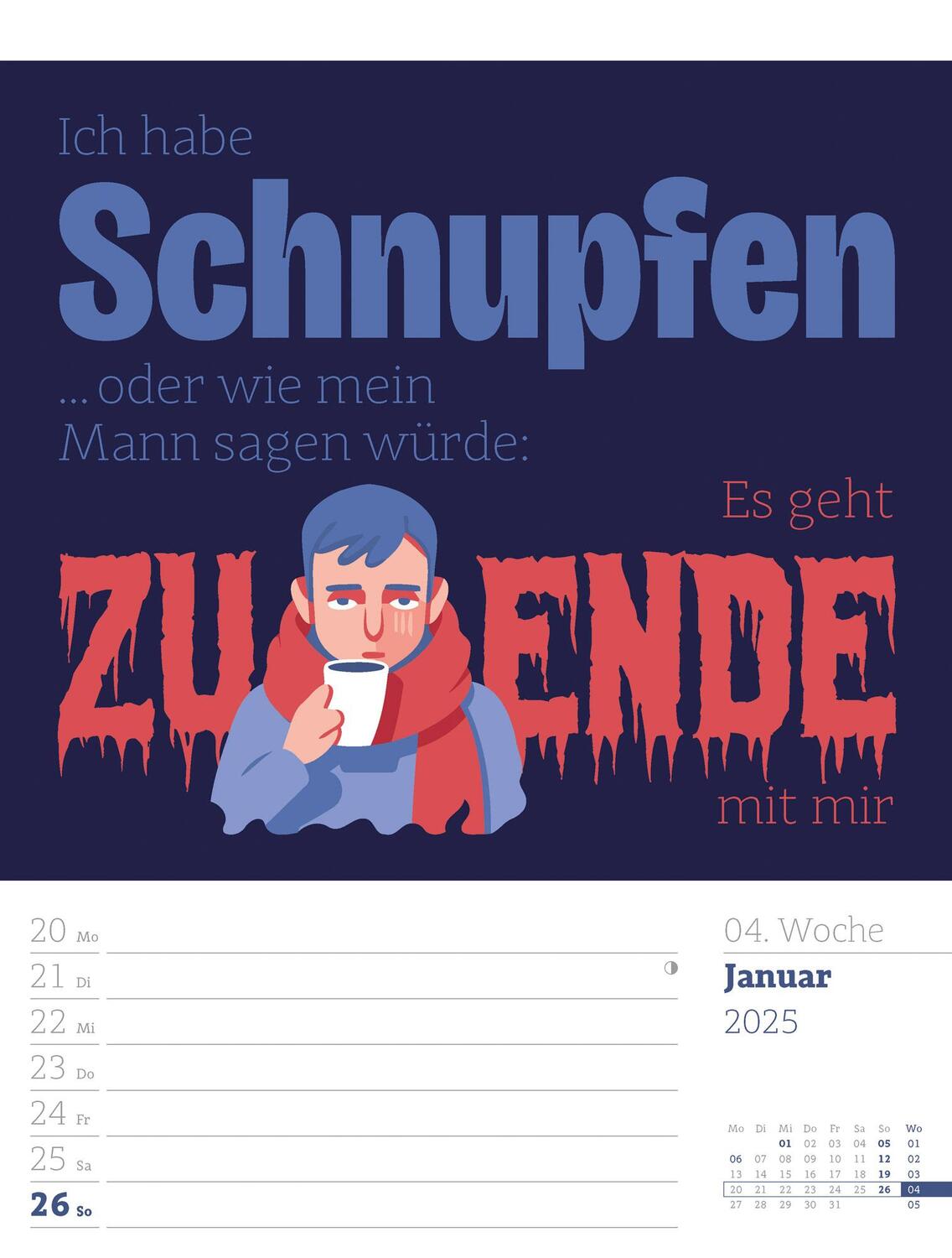 Bild: 9783838425955 | Klartext Sprüchekalender - Wochenplaner Kalender 2025 | Kunstverlag