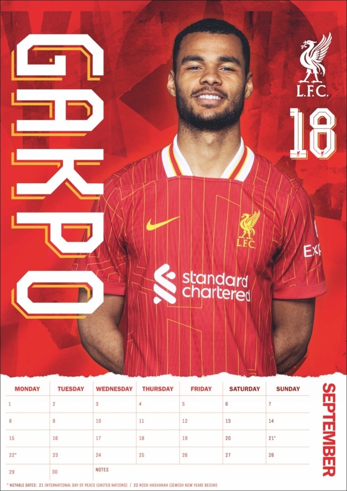 Bild: 9783840196836 | Liverpool Posterkalender 2025 | Kalender | Spiralbindung | 14 S.