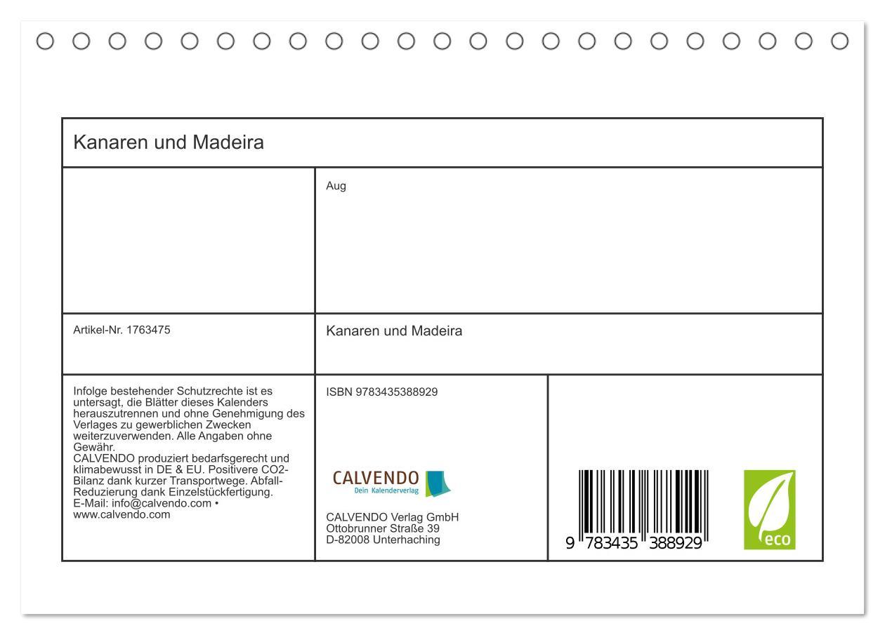 Bild: 9783435388929 | Kanaren und Madeira (Tischkalender 2025 DIN A5 quer), CALVENDO...