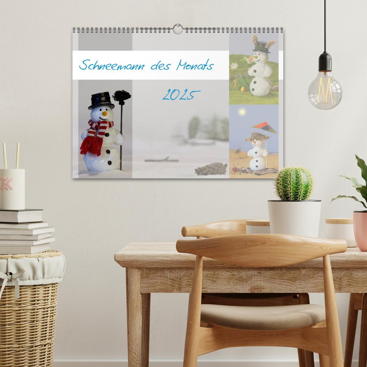 Bild: 9783435812110 | Schneemann des Monats 2025 (Wandkalender 2025 DIN A3 quer),...