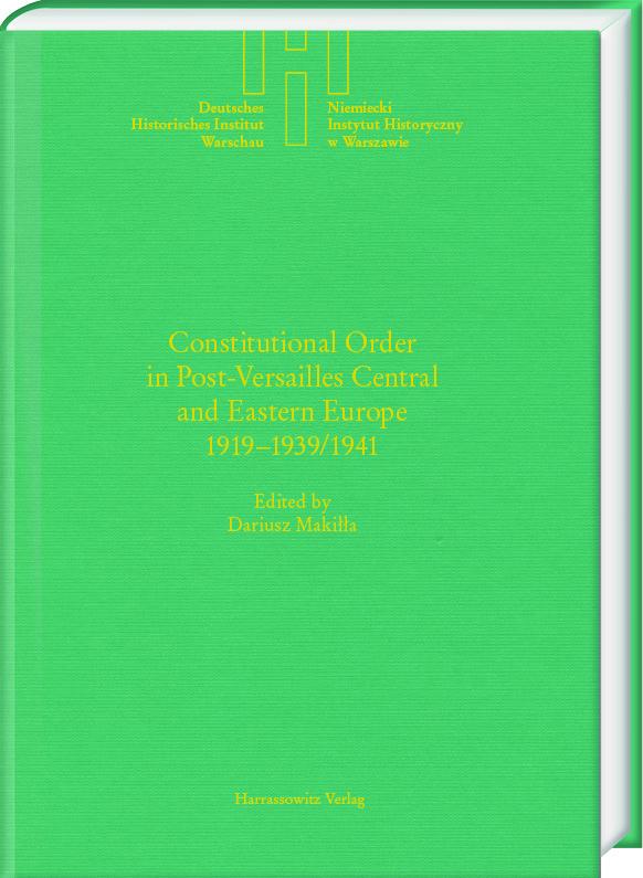 Cover: 9783447122108 | Constitutional Order in Post-Versailles Central and Eastern Europe...