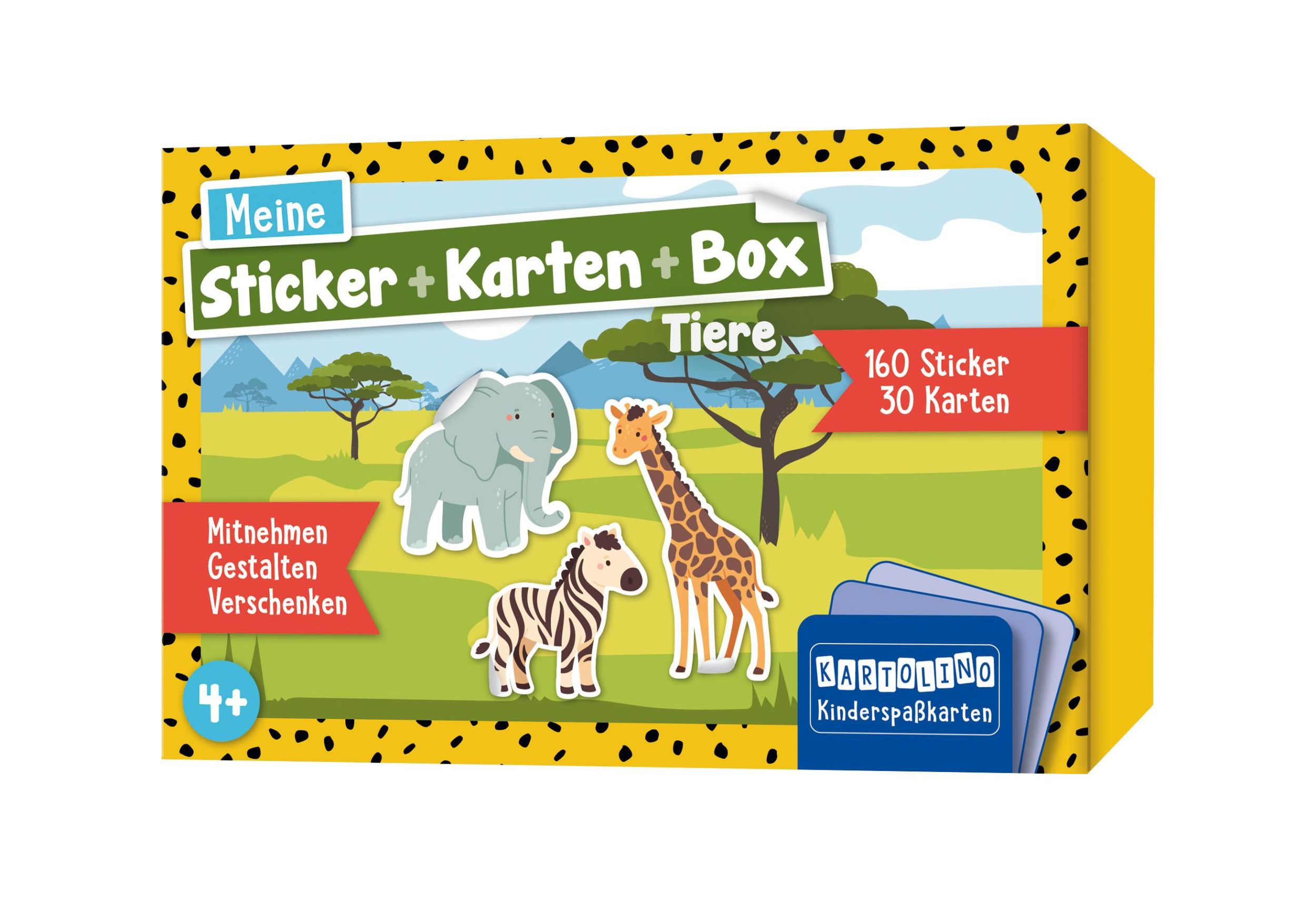 Cover: 9783817447015 | Meine Sticker + Karten + Box - Tiere | Taschenbuch | 30 S. | Deutsch