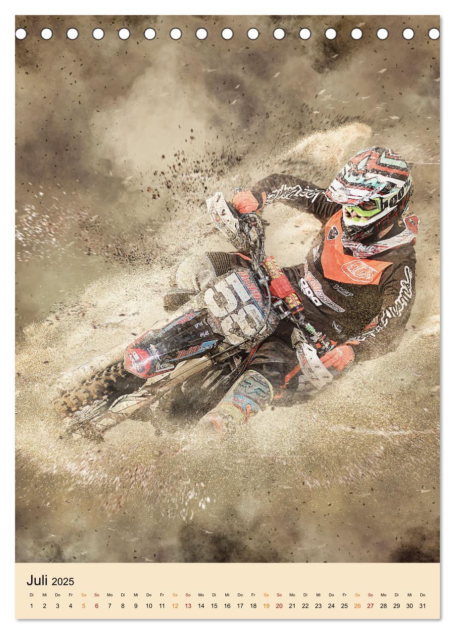 Bild: 9783435890385 | Motocross - Sport der Extreme (Tischkalender 2025 DIN A5 hoch),...