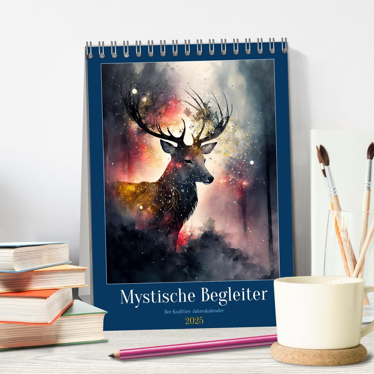 Bild: 9783435844418 | Mystische Begleiter (Tischkalender 2025 DIN A5 hoch), CALVENDO...