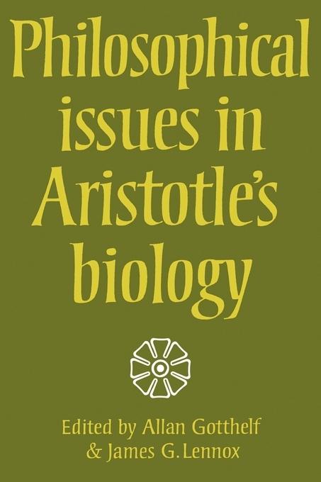 Cover: 9780521310918 | Philosophical Issues in Aristotle's Biology | Allan Gotthelf (u. a.)