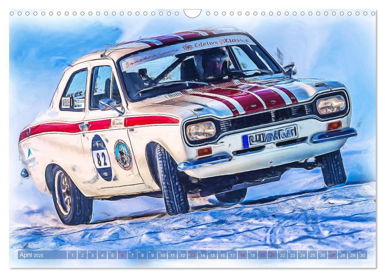 Bild: 9783435233410 | Rallye-Klassiker auf Eis (Wandkalender 2025 DIN A3 quer), CALVENDO...