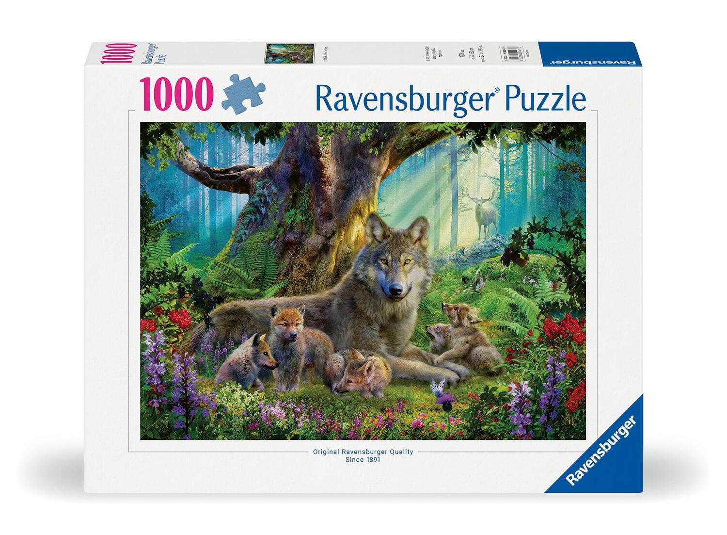 Cover: 4005555004776 | Ravensburger Puzzle 12000477 - Wölfe im Wald - 1000 Teile Puzzle...