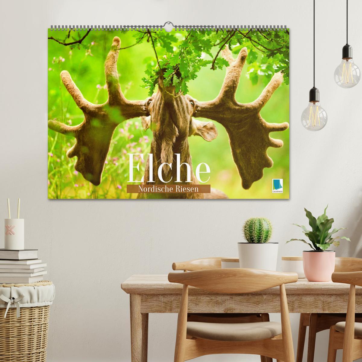 Bild: 9783457161258 | Elche: Nordische Riesen (Wandkalender 2025 DIN A2 quer), CALVENDO...