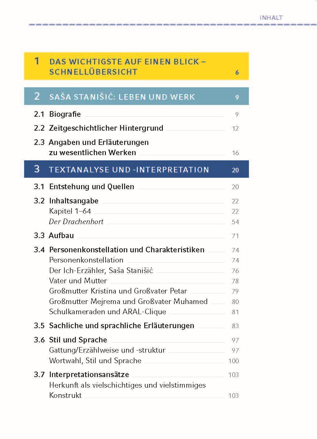 Bild: 9783804420656 | Herkunft - Textanalyse und Interpretation | Sasa Stanisic | Buch