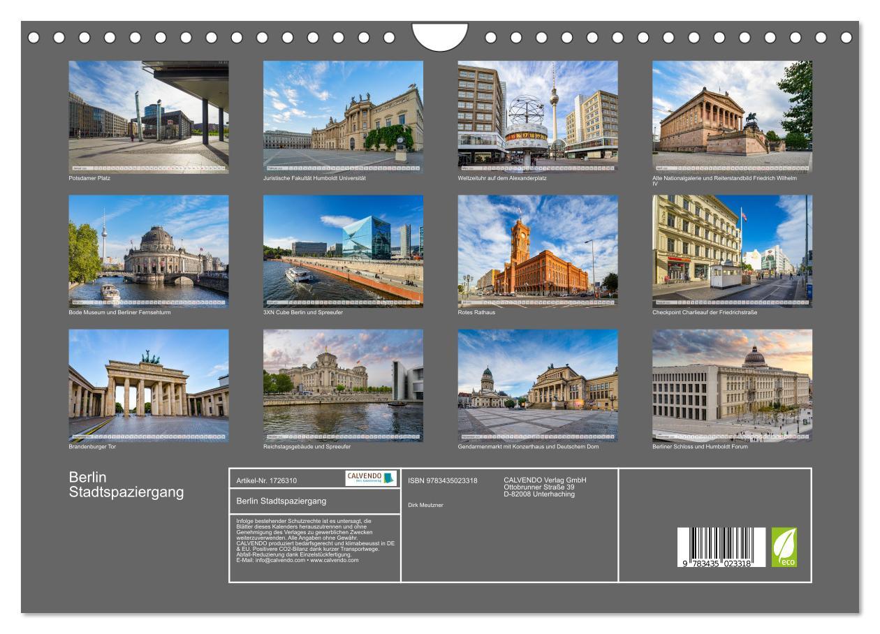 Bild: 9783435023318 | Berlin Stadtspaziergang (Wandkalender 2025 DIN A4 quer), CALVENDO...