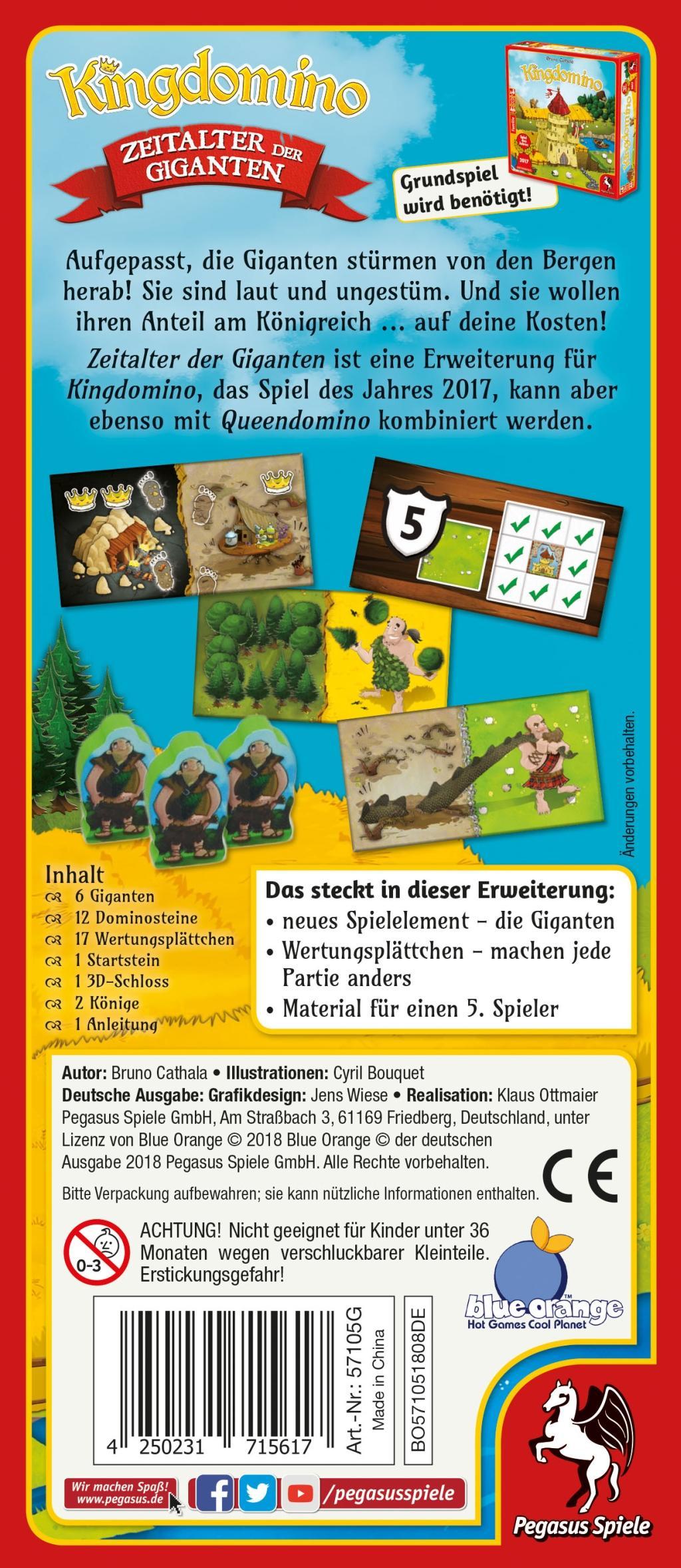 Bild: 4250231715617 | Kingdomino Erweiterung (AT) | Bruno Cathala | Spiel | 57105G | Deutsch