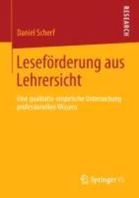 Cover: 9783658024765 | Leseförderung aus Lehrersicht | Daniel Scherf | Taschenbuch | VIII