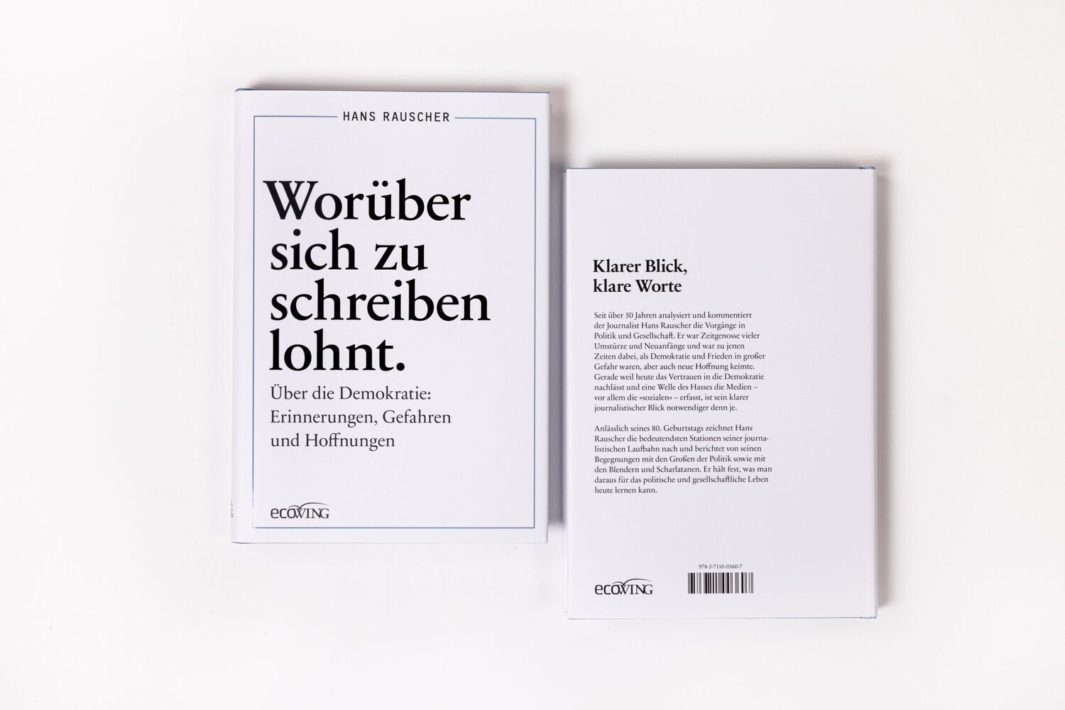 Bild: 9783711003607 | Worüber sich zu schreiben lohnt | Hans Rauscher | Buch | 224 S. | 2024