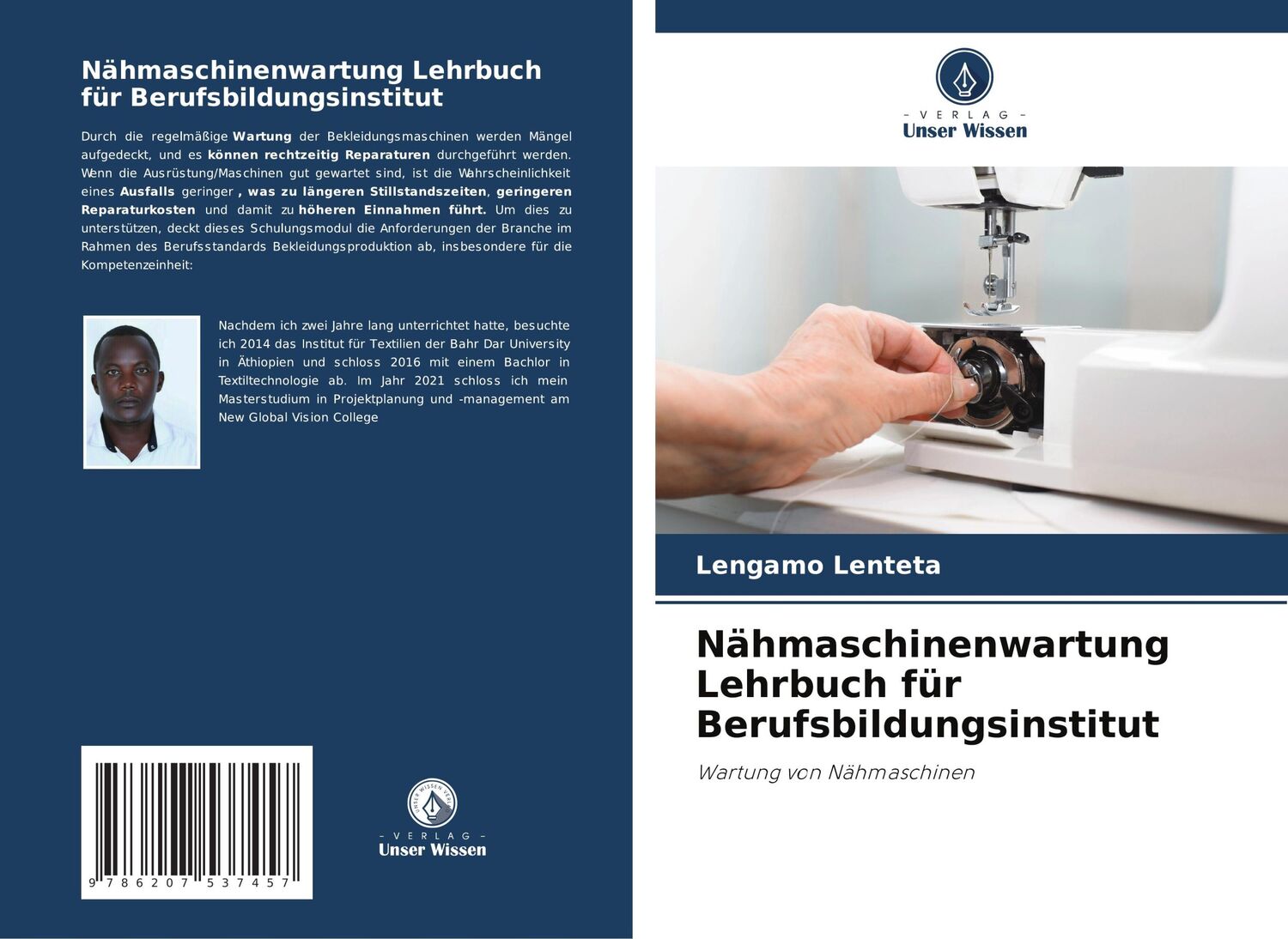 Cover: 9786207537457 | Nähmaschinenwartung Lehrbuch für Berufsbildungsinstitut | Lenteta