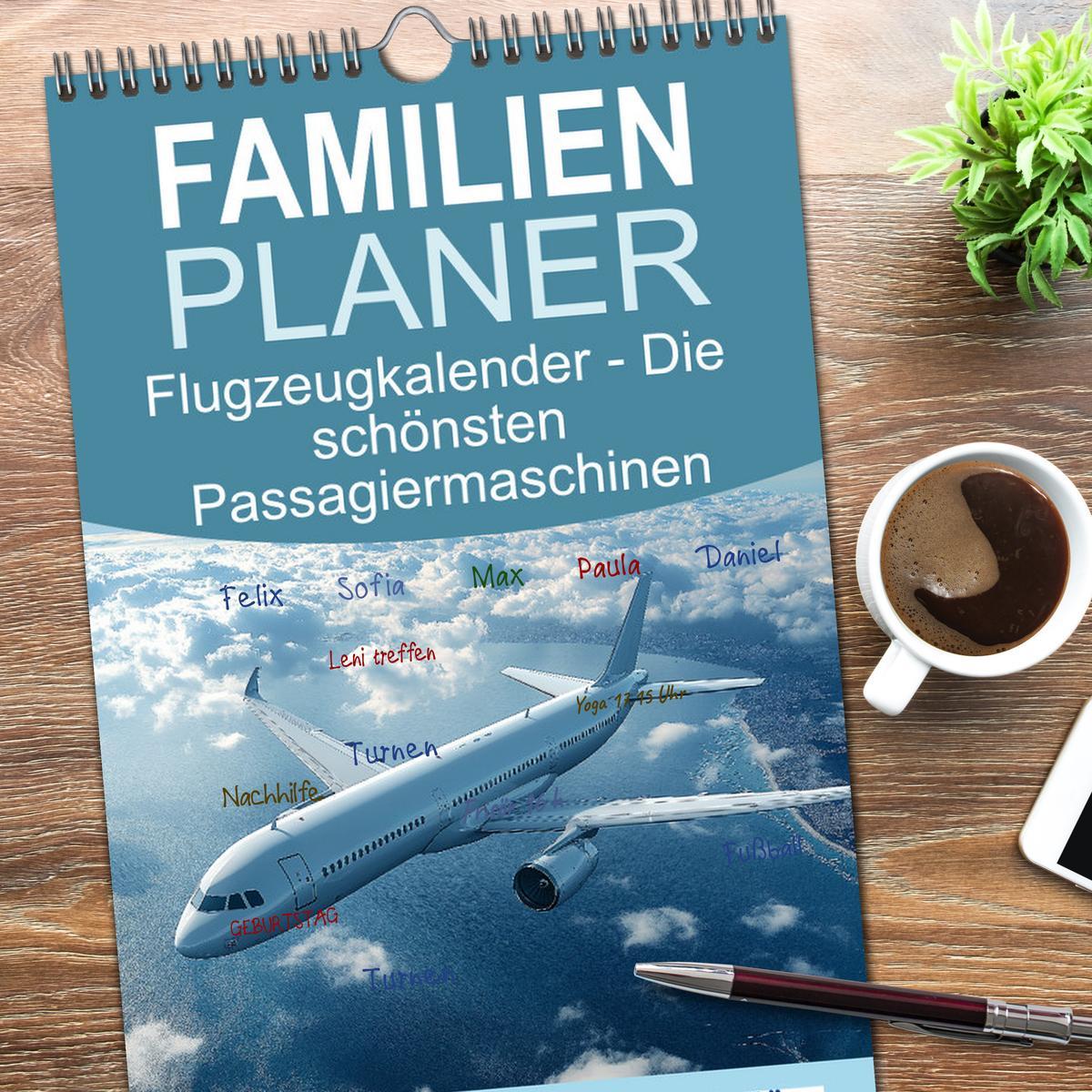 Bild: 9783457229071 | Familienplaner 2025 - Flugzeugkalender - Die schönsten...