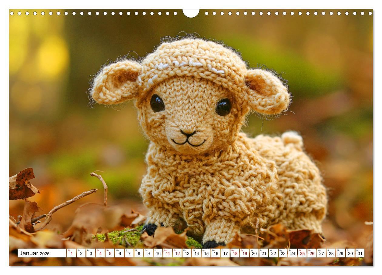 Bild: 9783457199114 | Strick-Safari - Gestrickte Tiere zum Verlieben (Wandkalender 2025...