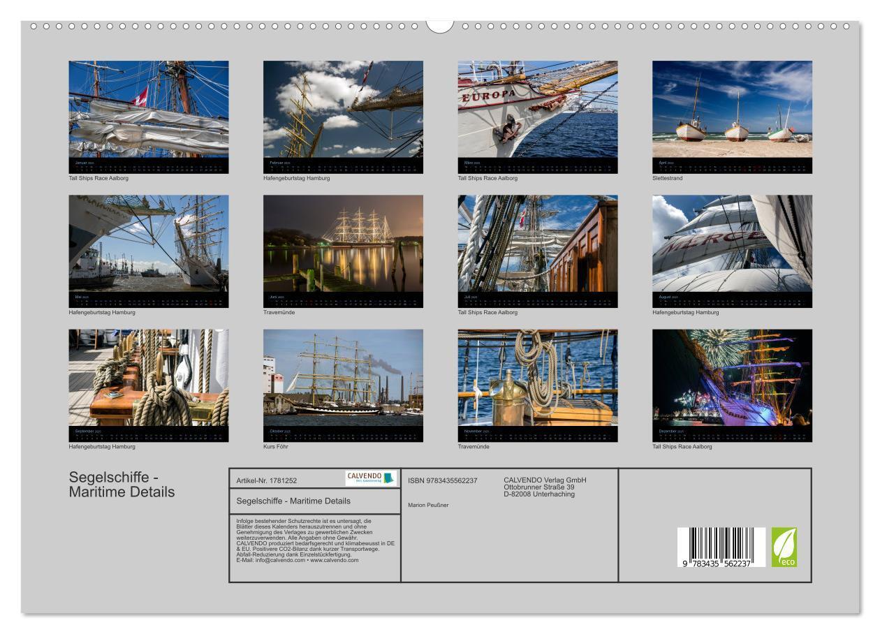 Bild: 9783435562237 | Segelschiffe - Maritime Details (hochwertiger Premium Wandkalender...