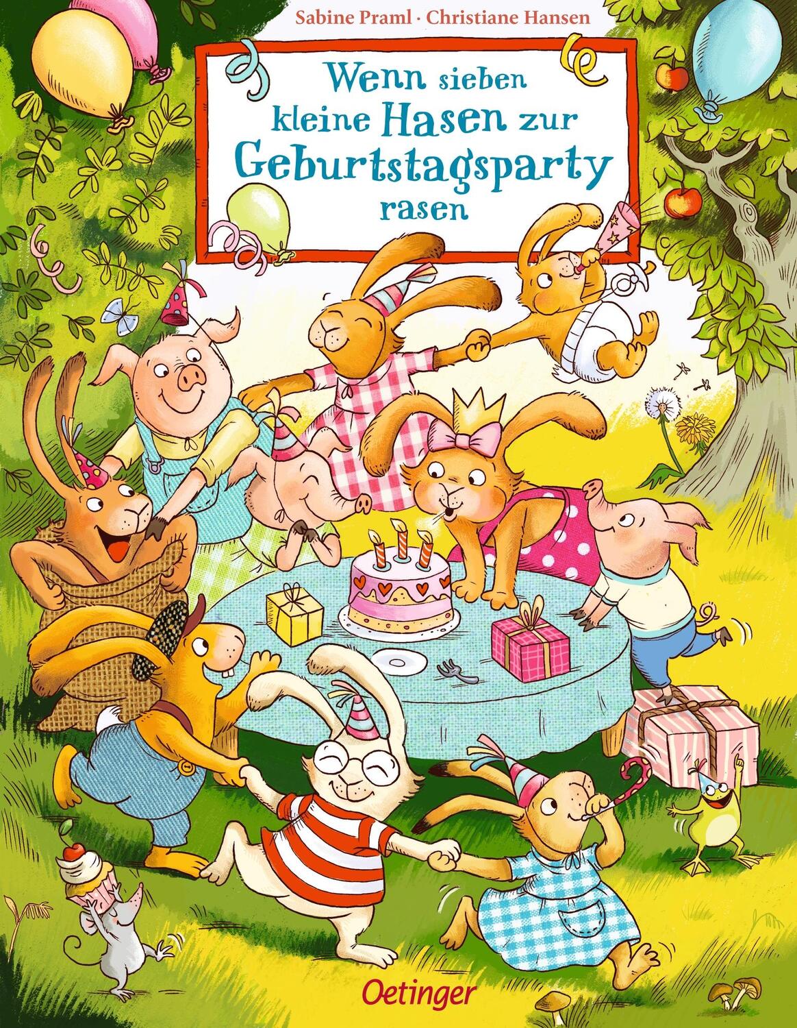 Cover: 9783751203166 | Wenn sieben kleine Hasen zur Geburtstagsparty rasen | Sabine Praml