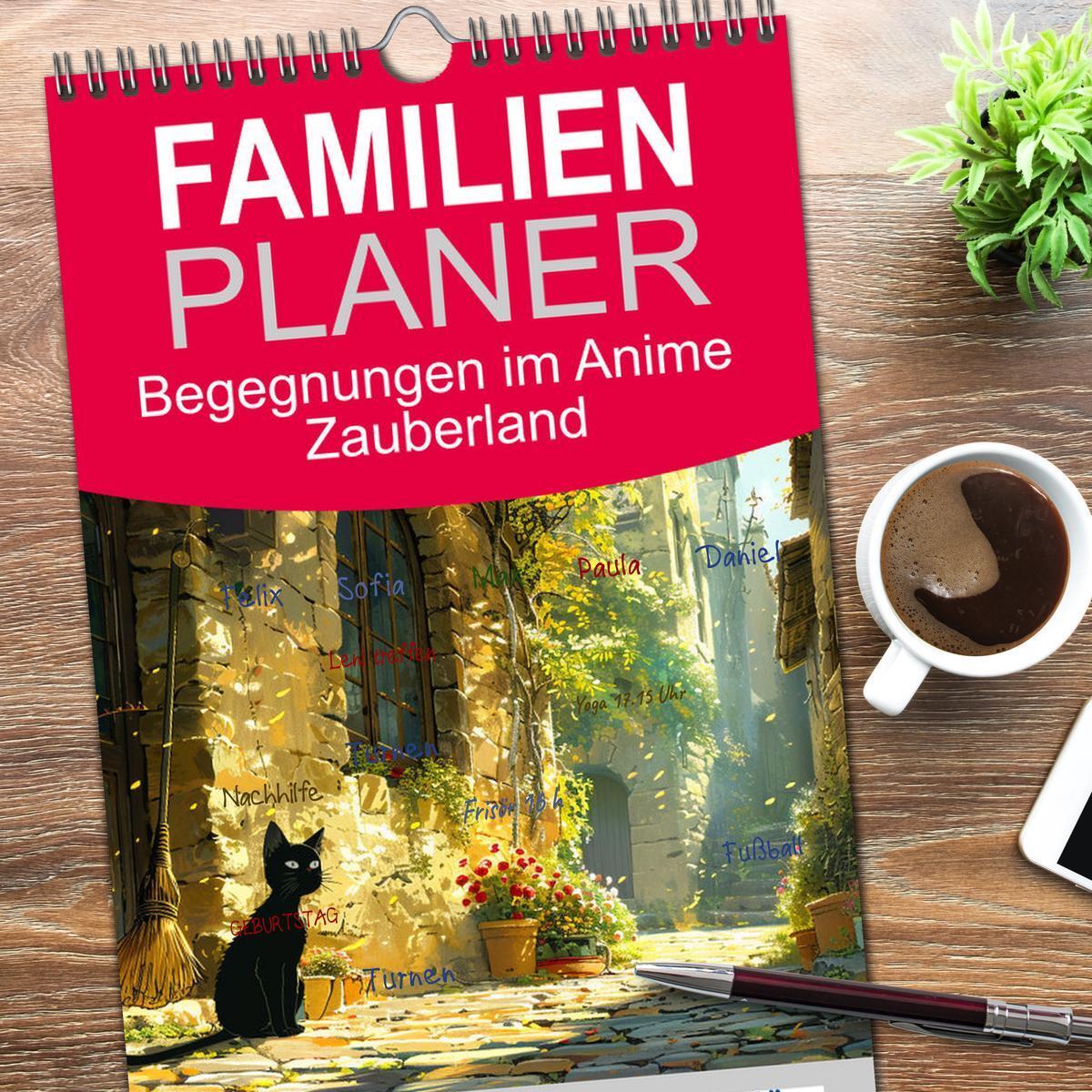 Bild: 9783457191293 | Familienplaner 2025 - Begegnungen im Anime Zauberland mit 5 Spalten...