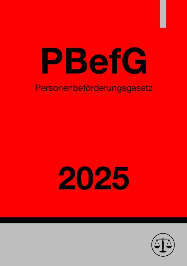 Cover: 9783818742171 | Personenbeförderungsgesetz - PBefG 2025 | DE | Ronny Studier | Buch